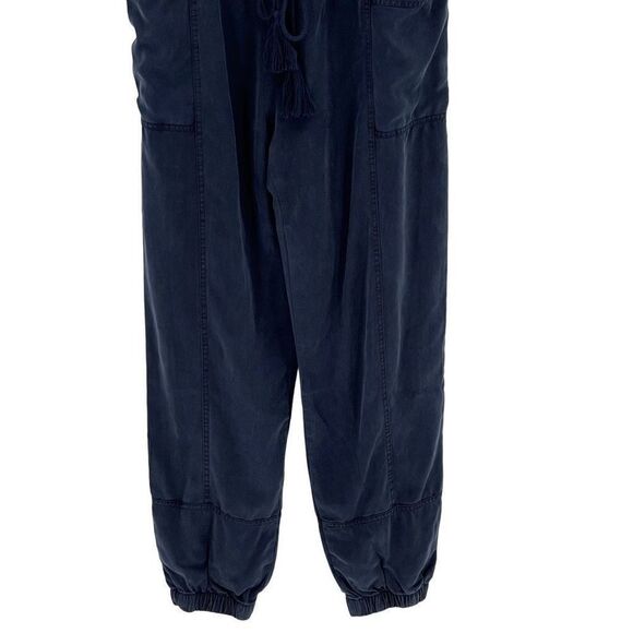 Anthropologie On The Road Tencel Strapless Jumpsuit Jogger Blue Women Medium - Picture 3 of 10